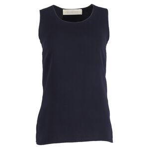 Victoria Beckham Tank Top in Navy Blue Viscose